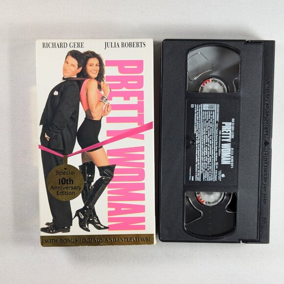 3/$15 1990 PRETTY WOMAN VHS tape, 10th anniversary directors cut Richard Gere - Picture 9 of 9